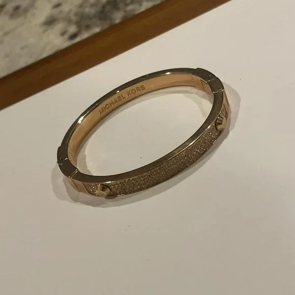 Michael Kors Jewelry Signed Michael Kors Hinged Bangle